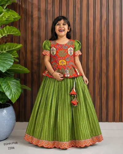 Pure Heavy Simmer Silk Febric With All Body Zari Weaving Work Princess Lehenga Set